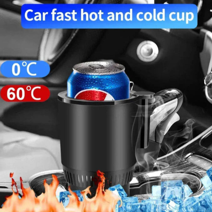 2-in-1 Smart Car Heating & Cooling Cup Holder with Digital Display