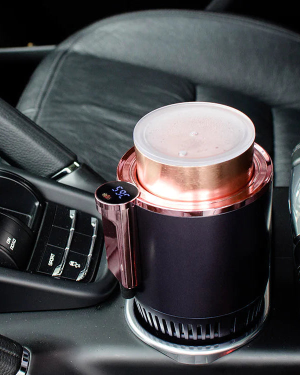 2-in-1 Smart Car Heating & Cooling Cup Holder with Digital Display